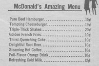 mcdonald's menu